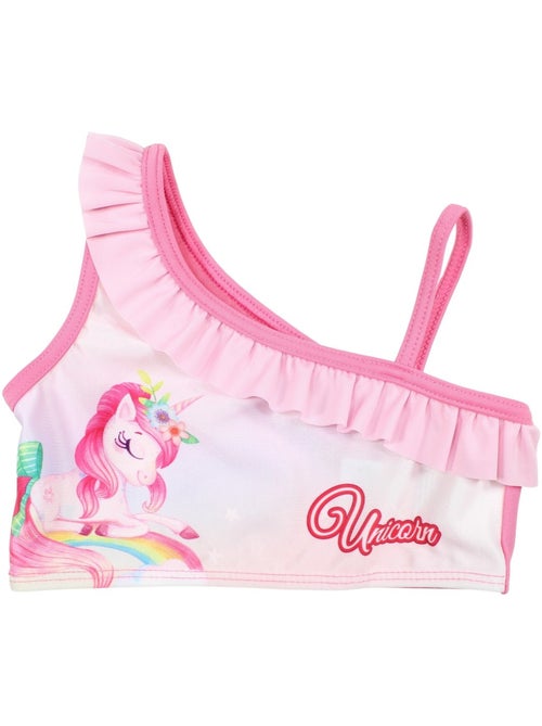 My little pony - maillot de bain 1 pièce à volant imprimé - Kiabi