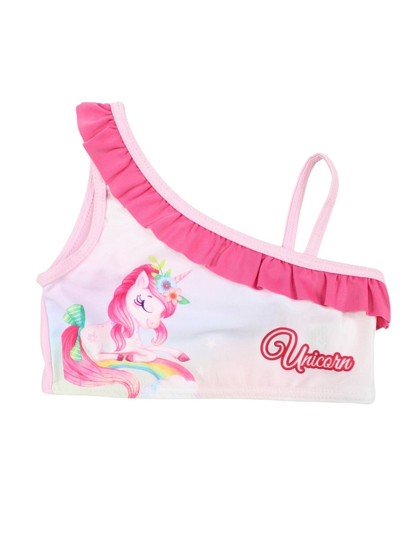 My little pony - maillot de bain 1 pièce à volant imprimé Rose - Kiabi