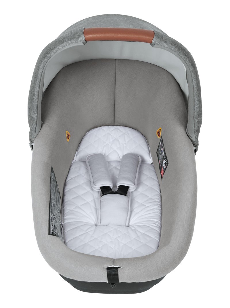 Nacelle BEBE CONFORT Amber Plus, Groupe 0, Utilisable en voiture, Confortable, Nomad Grey Gris Noir - Kiabi