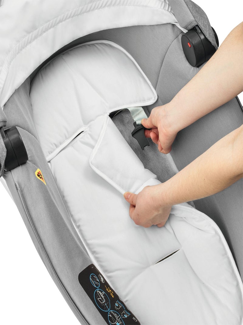 Nacelle Sécuritaire BEBE CONFORT Jade, Groupe 0, Isofix, i-Size, avec réducteur, Nomad Grey Gris Beige - Kiabi