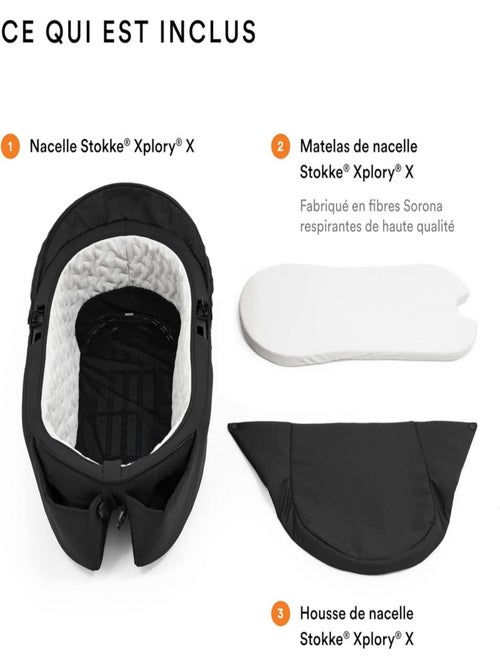 Nacelle Stokke Xplory X Rouge Rubis - Kiabi