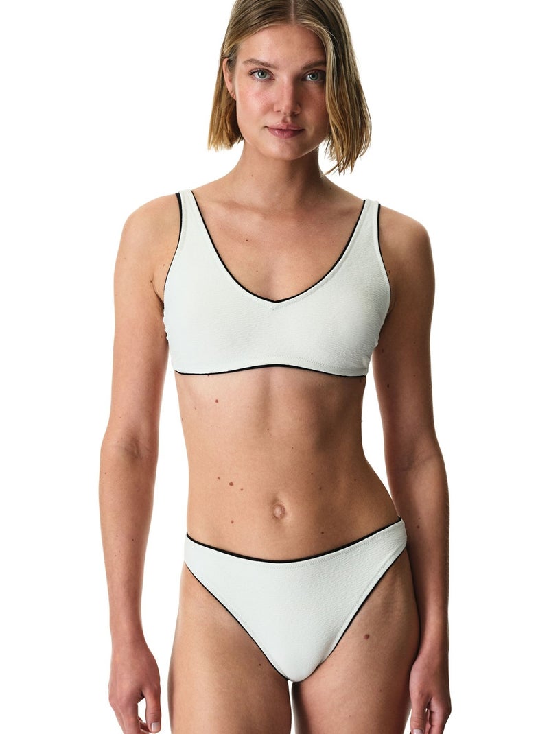 Nadia haut de bikini texturé penti Blanc cassé - Kiabi