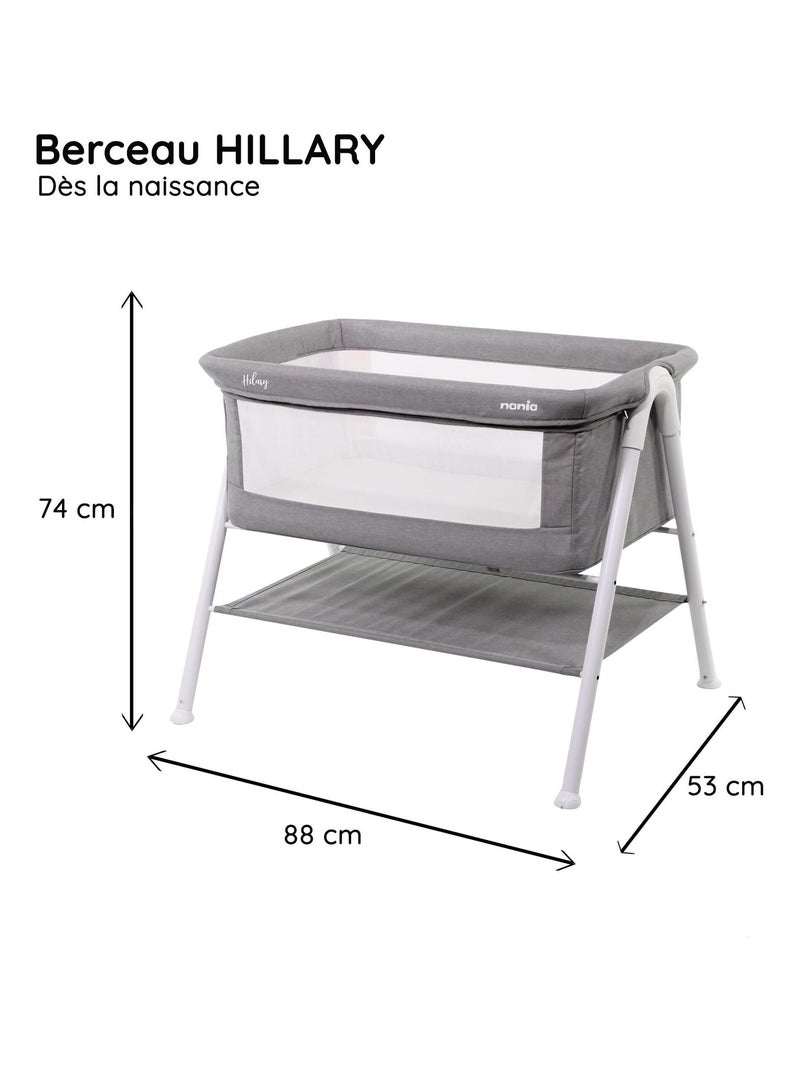 Nania - Berceau bébé HILLARY Blanc Blanc Gris - Kiabi