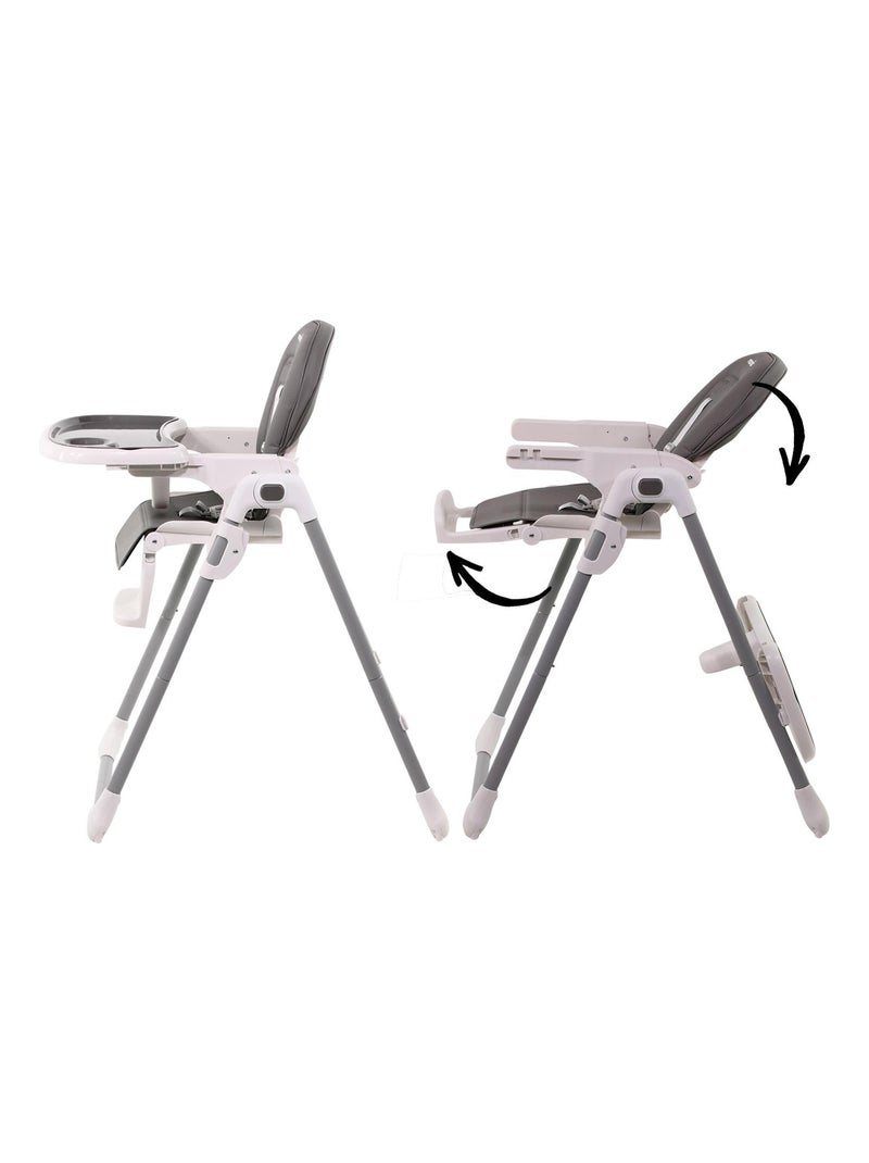 Nania - Chaise haute dès 6 mois à 36 mois Gris - Kiabi