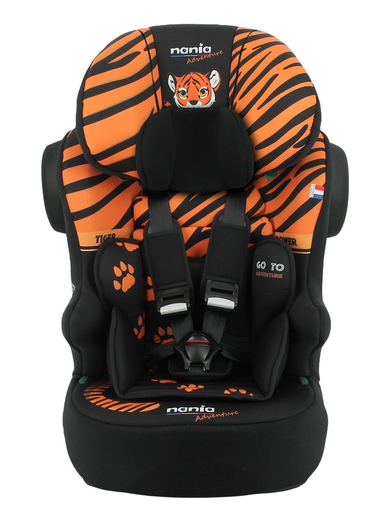 Nania - Siège auto ceinturé RACE I 76-140 cm R129 i-Size Noir Orange - Kiabi