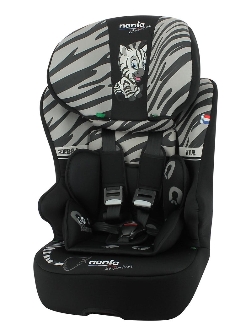 Nania - Siège auto fixations isofix RACE I FIX 76-140 cm R129 i-Size Gris Blanc Noir - Kiabi