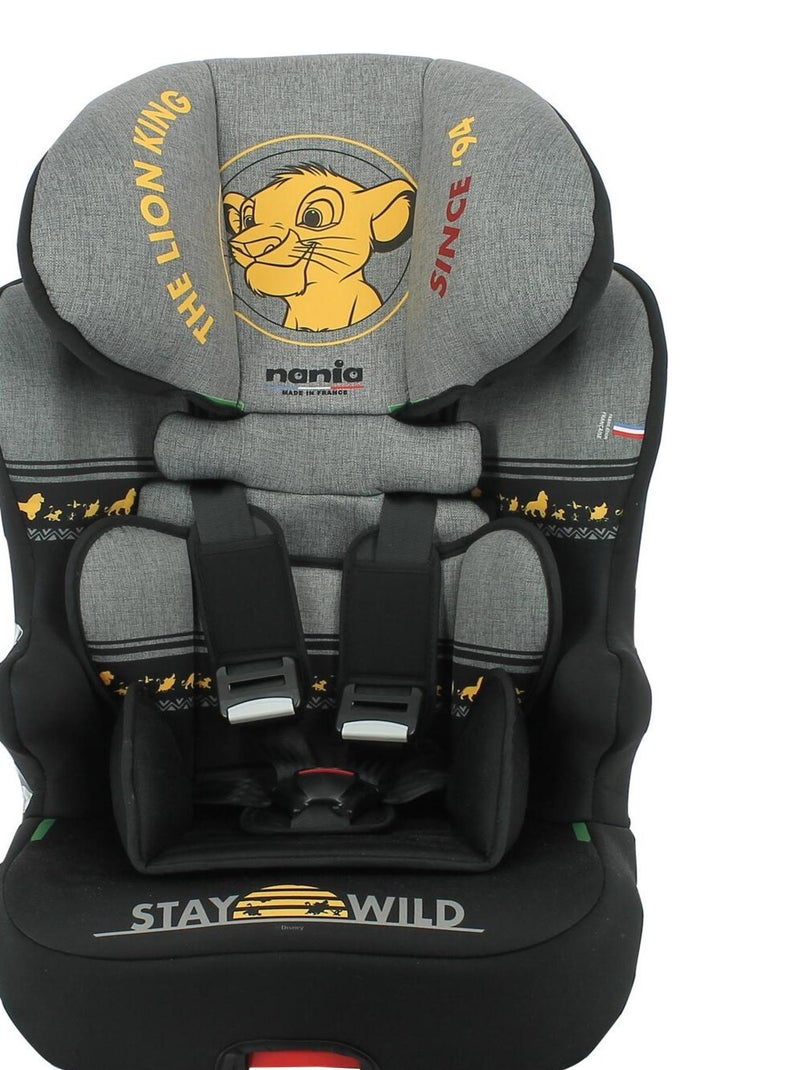 Nania - Siège auto isofix RACE I FIX 76-140 cm R129 i-Size – Fabrication Française - Roi Lion Gris - Kiabi