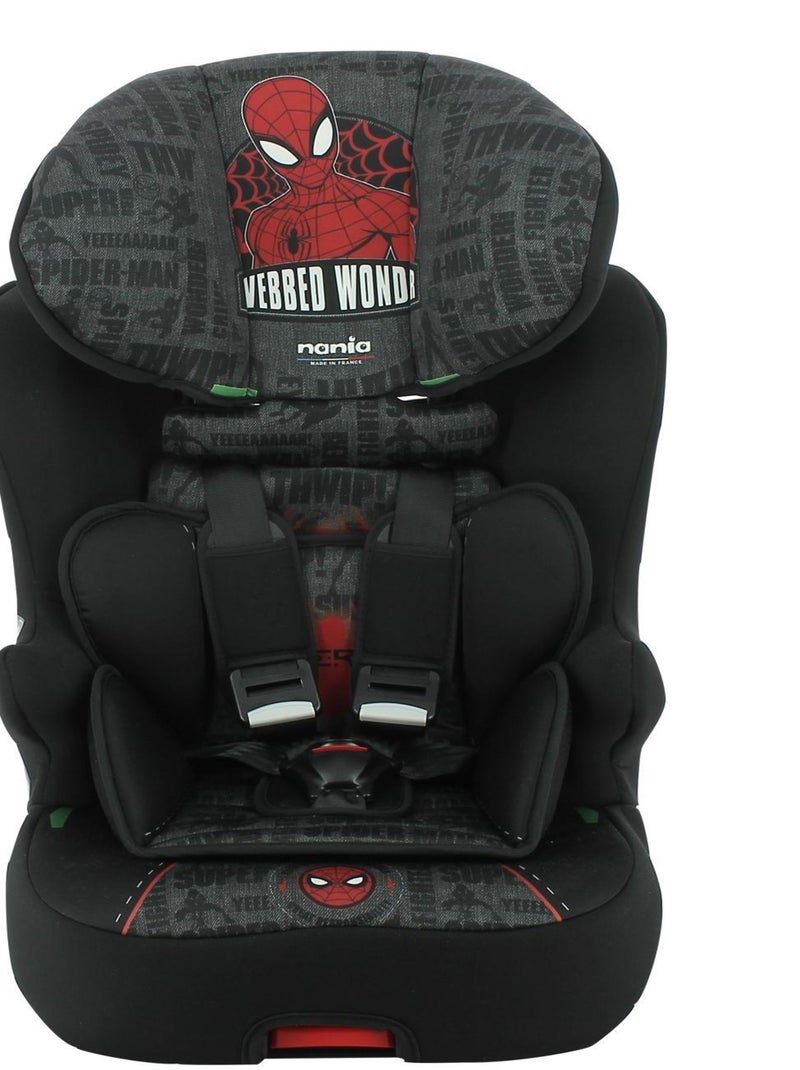 Nania - Siège auto isofix RACE I FIX 76-140 cm R129 i-Size – Fabrication Française - Spiderman Noir - Kiabi