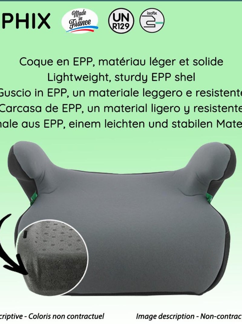 Nania – Rehausseur fixations isofix ALPHIX 126-150 cm R129 i-Size Bleu - Kiabi