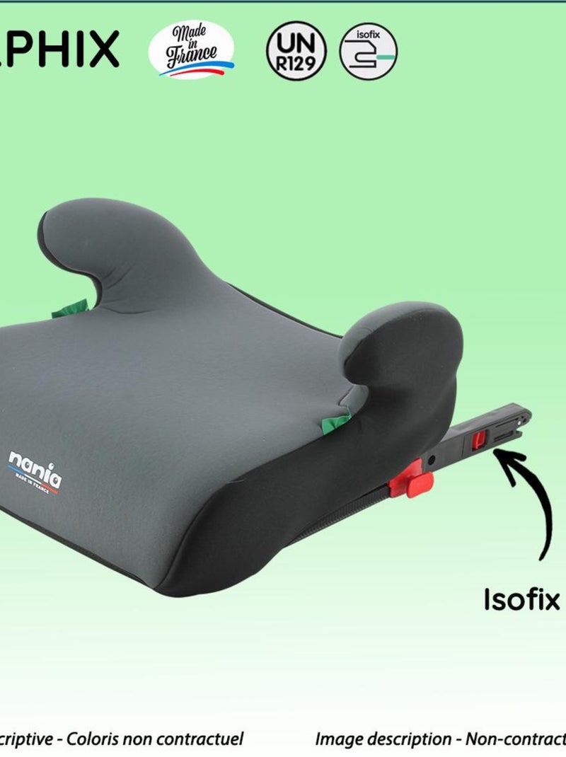 Nania – Rehausseur fixations isofix ALPHIX 126-150 cm R129 i-Size Bleu - Kiabi