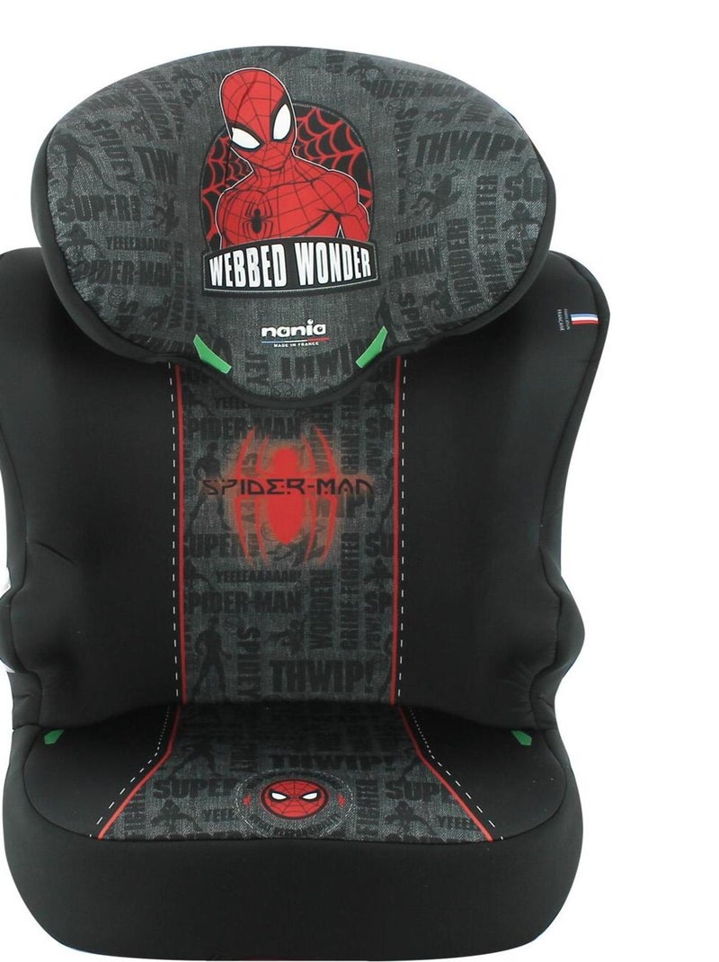 Nania – Siège auto ceinturé START I 106-140 cm R129 i-Size – Fabrication Française - Spiderman Noir - Kiabi