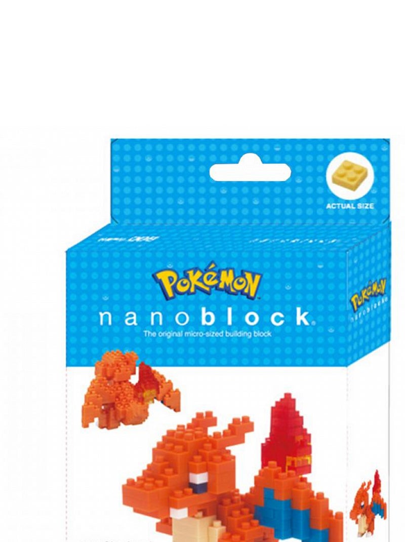 Nanoblock Pokemon Dracaufeu 200 pcs Bleu - Kiabi