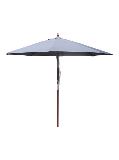 NAPOLI Parasol gris rond 2,66 x 2,66 m - Kiabi