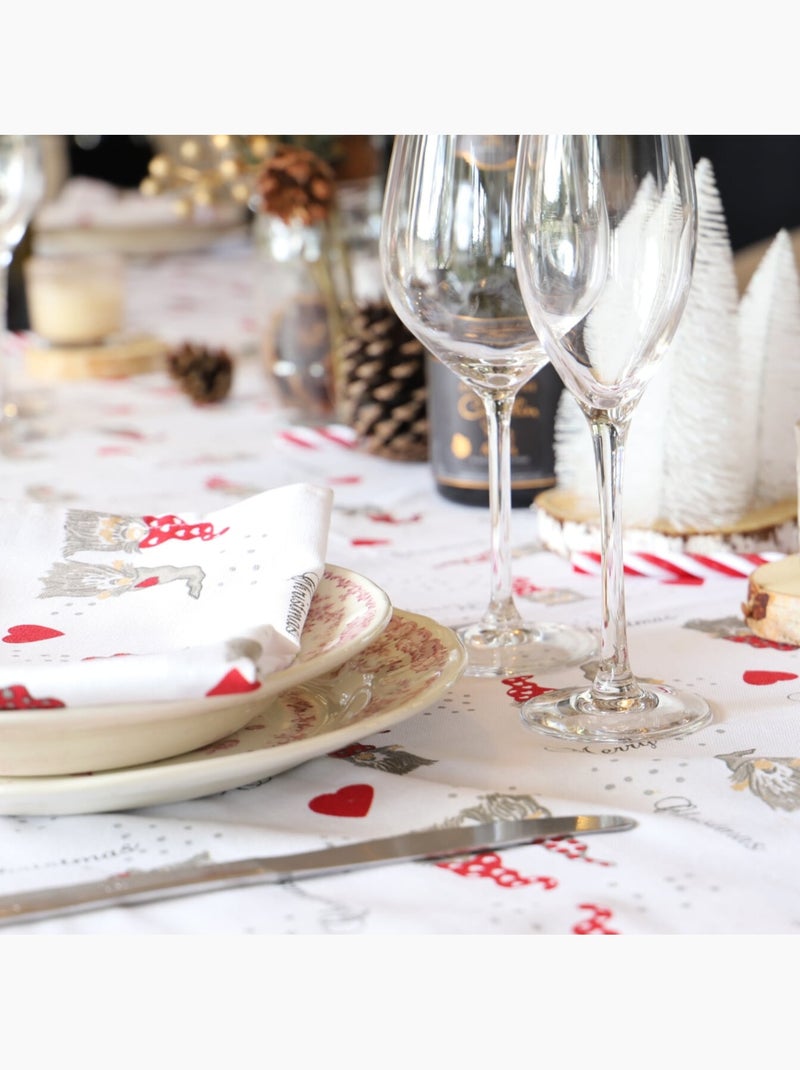 Nappe 100% coton imprimés lutin Blanc - Kiabi