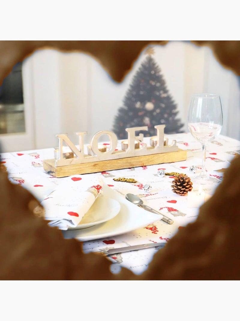 Nappe 100% coton imprimés lutin Blanc - Kiabi