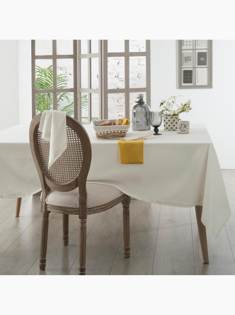 Nappe 100% coton rectangulaire JANE Blanc - Kiabi