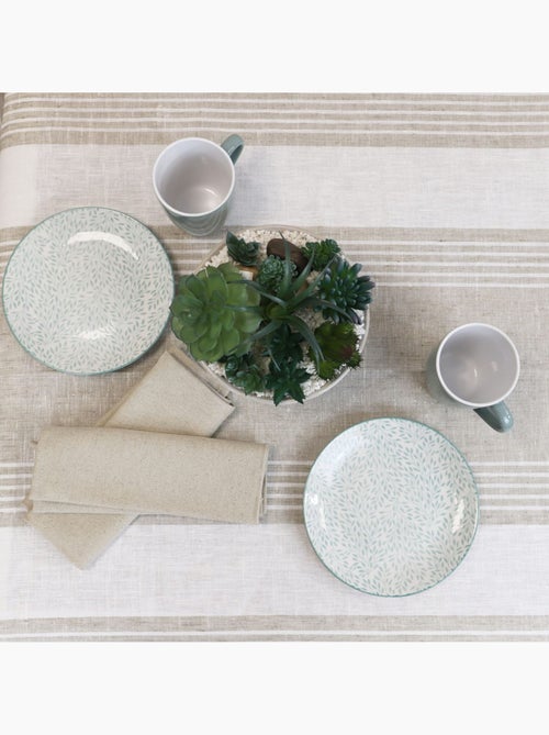 Nappe 100% lin naturel à rayures NAPOLI - Kiabi