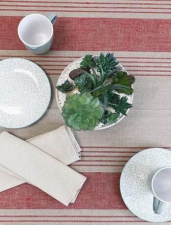 Nappe 100% lin naturel à rayures NAPOLI