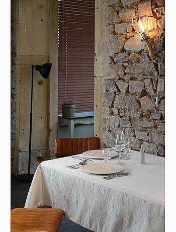 Nappe 145x300cm facette rouge