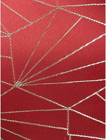 Nappe 145x300cm facette rouge