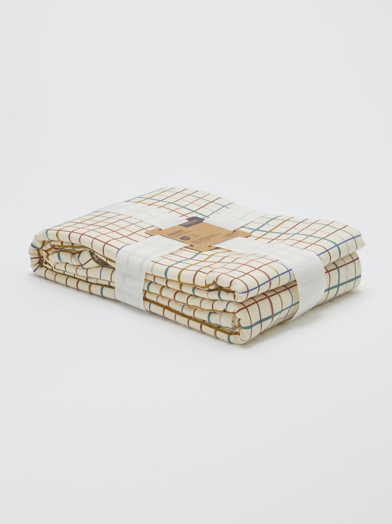 Nappe à carreaux 150 x 270 - Kiabi Home Beige - Kiabi