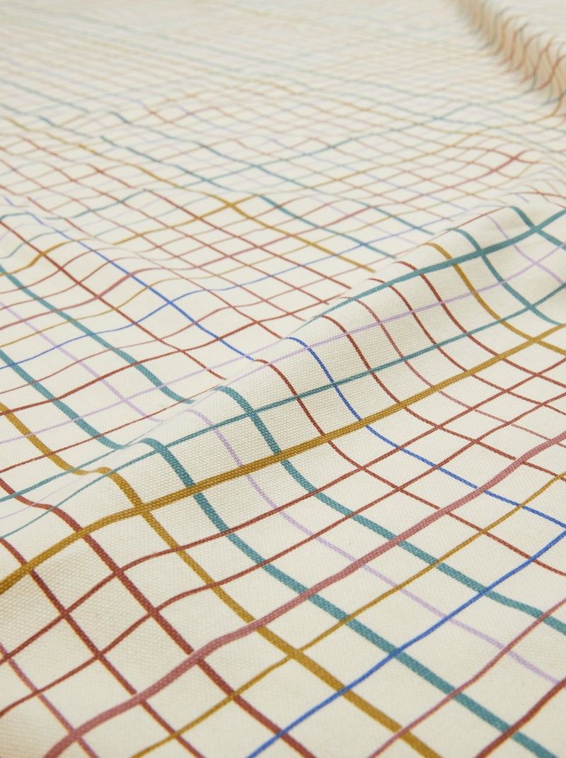 Nappe à carreaux 150 x 270 - Kiabi Home Beige - Kiabi