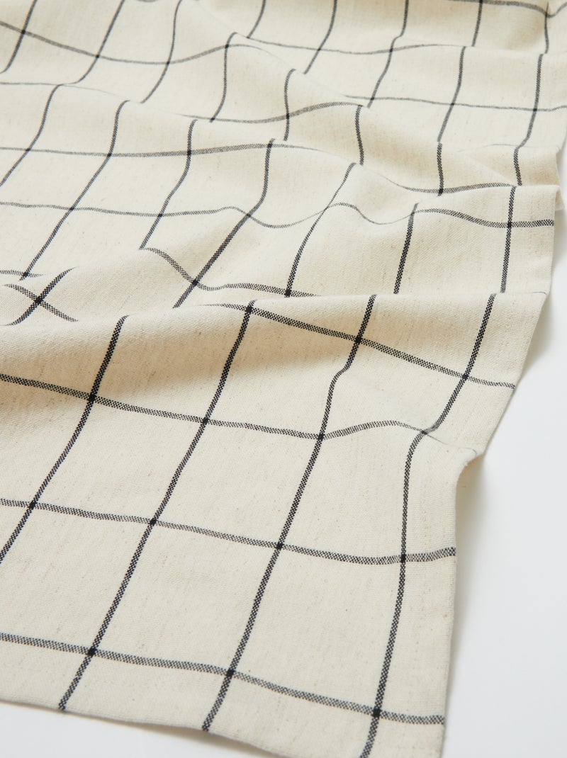 Nappe à carreaux (150x250 cm) - Kiabi Home NOIR - Kiabi