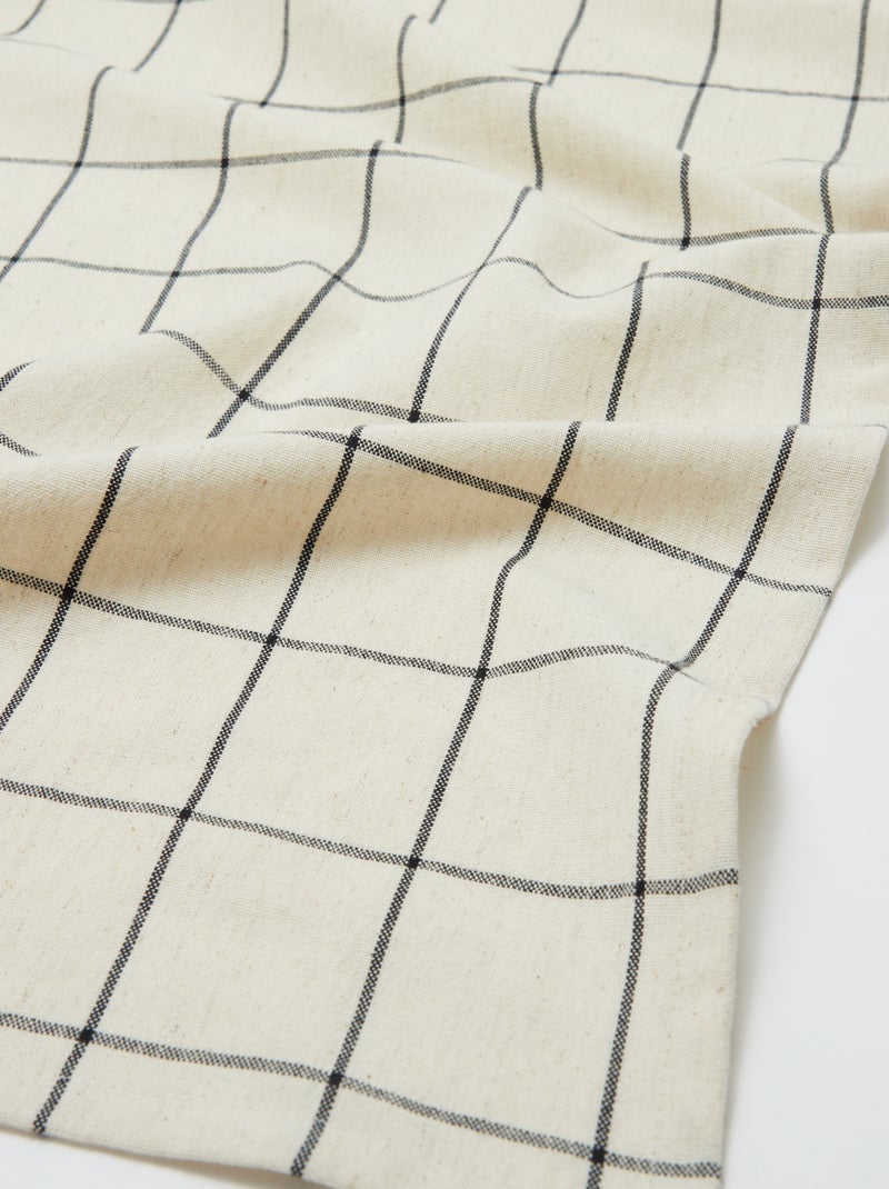 Nappe à carreaux (155x155 cm) - Kiabi Home NOIR - Kiabi