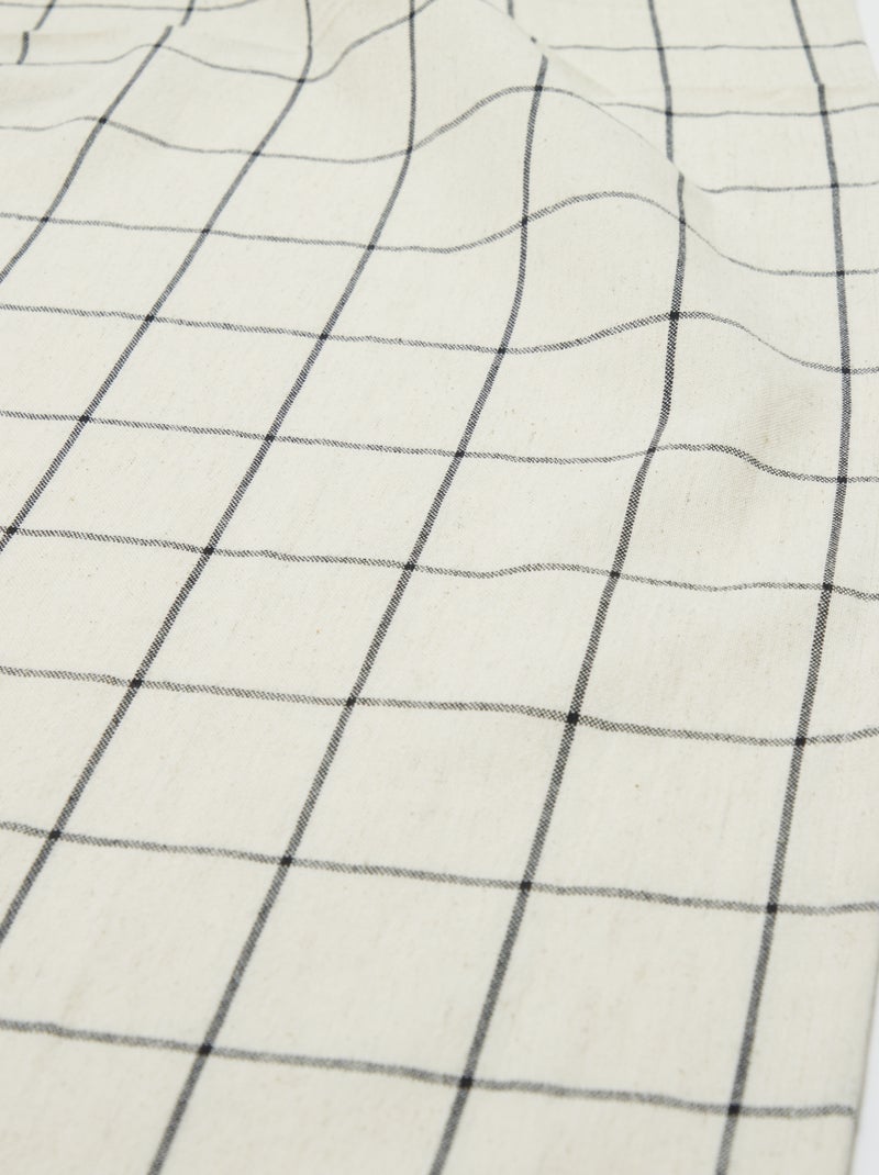 Nappe à carreaux (155x155 cm) - Kiabi Home NOIR - Kiabi