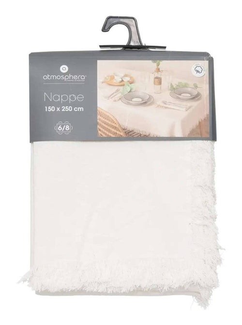 Nappe à franges - 100% coton - Kiabi Nappe à franges - 100% coton - Kiabi