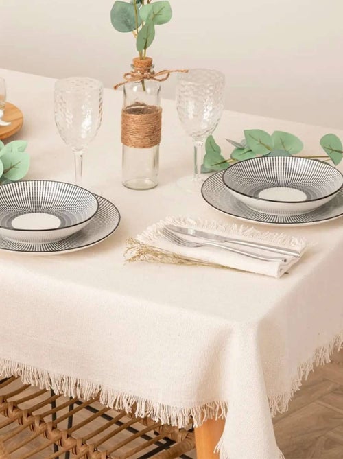 Nappe à franges - 100% coton - Kiabi Nappe à franges - 100% coton - Kiabi