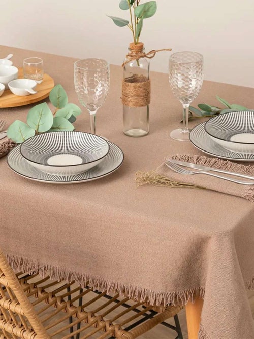 Nappe à franges - 100% coton - Kiabi Nappe à franges - 100% coton - Kiabi