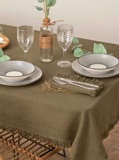 Nappe à franges - 100% coton - Kiabi Nappe à franges - 100% coton - Kiabi