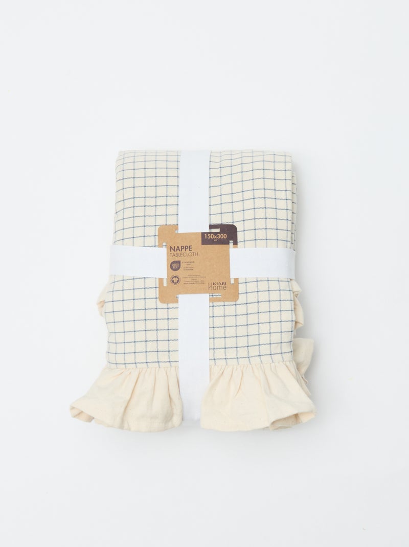 Nappe à franges (150x300 cm) - Kiabi Home Beige - Kiabi