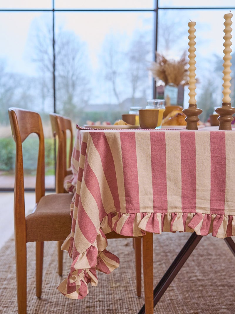 Nappe à franges (150x300 cm) - Kiabi Home ROSE - Kiabi
