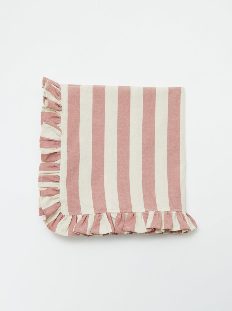Nappe à franges (150x300 cm) - Kiabi Home ROSE - Kiabi