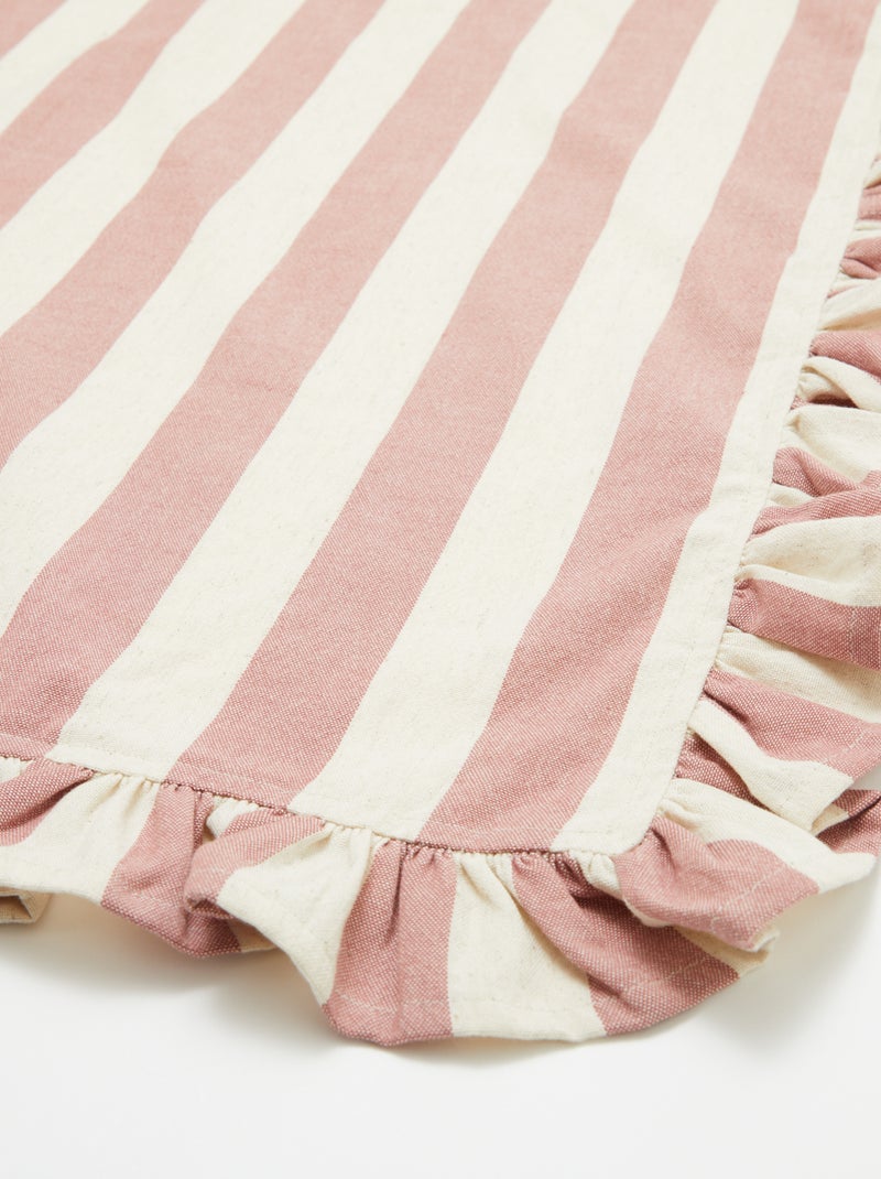 Nappe à franges (150x300 cm) - Kiabi Home ROSE - Kiabi