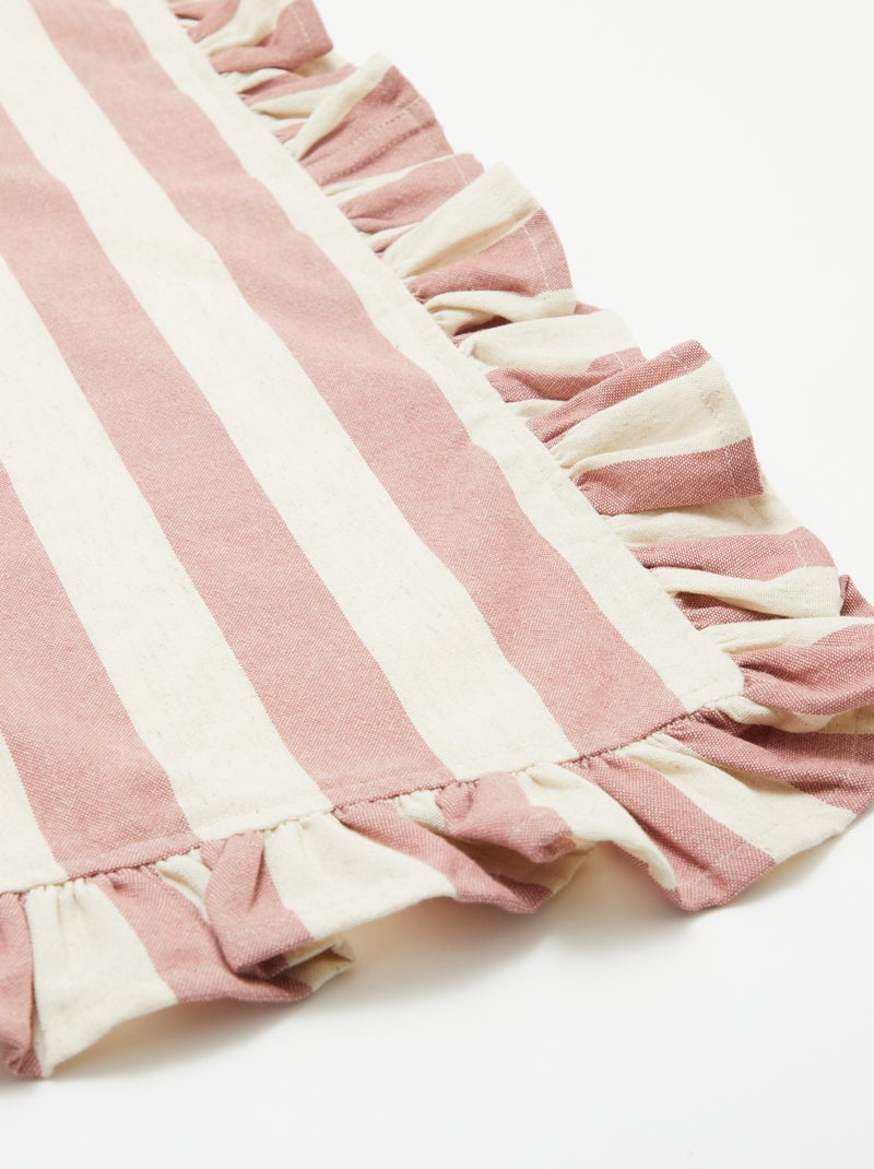 Nappe à franges (150x300 cm) - Kiabi Home ROSE - Kiabi