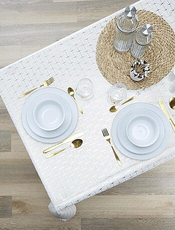Nappe à motifs géométriques GOLD Rectangulaire