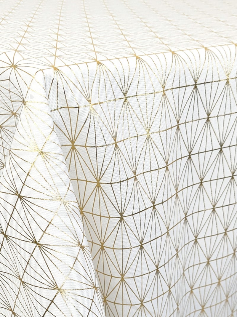 Nappe à motifs géométriques GOLD Rectangulaire Doré/or - Kiabi