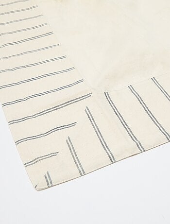 Nappe à rayures en coton (150x150 cm) - Kiabi Home
