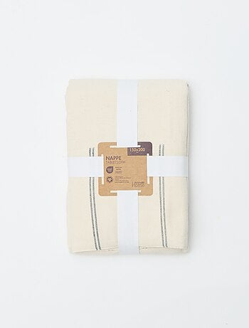 Nappe à rayures en coton (150x200 cm) - Kiabi Home