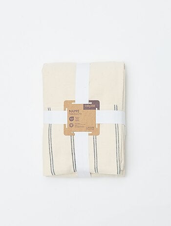 Nappe à rayures en coton (150x250 cm) - Kiabi Home