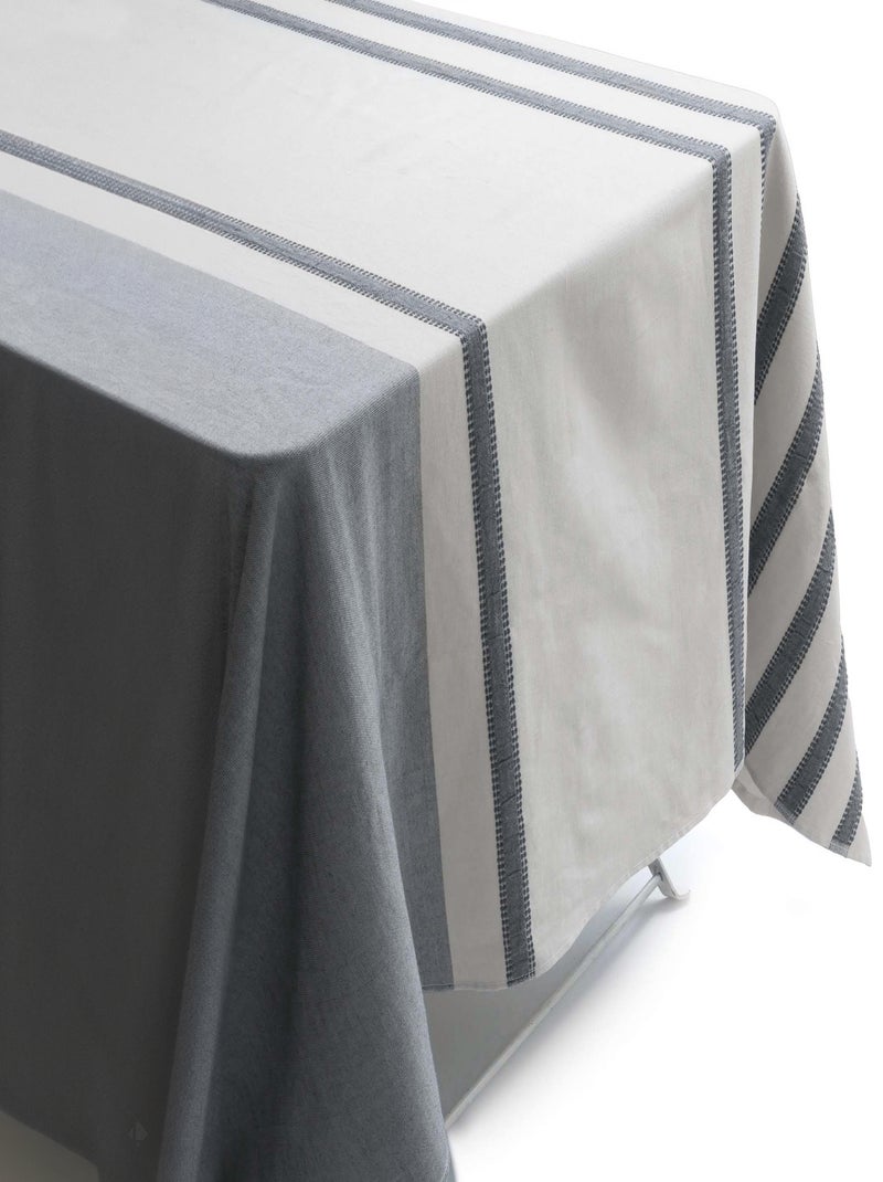Nappe AKSEL en polycoton Rectangulaire gris anthracite - Kiabi