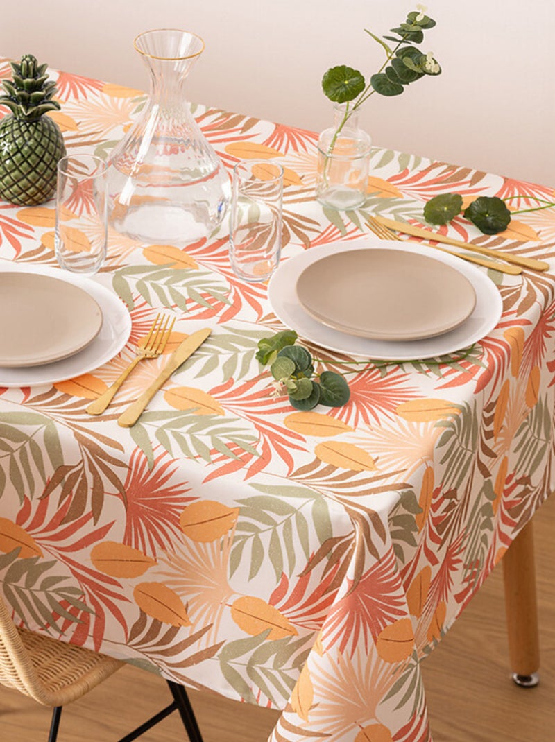 Nappe anti tâche à motif exotique Orange - Kiabi