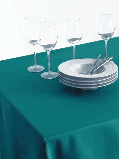 Nappe anti tache bleu canard 150x300cm - Kiabi