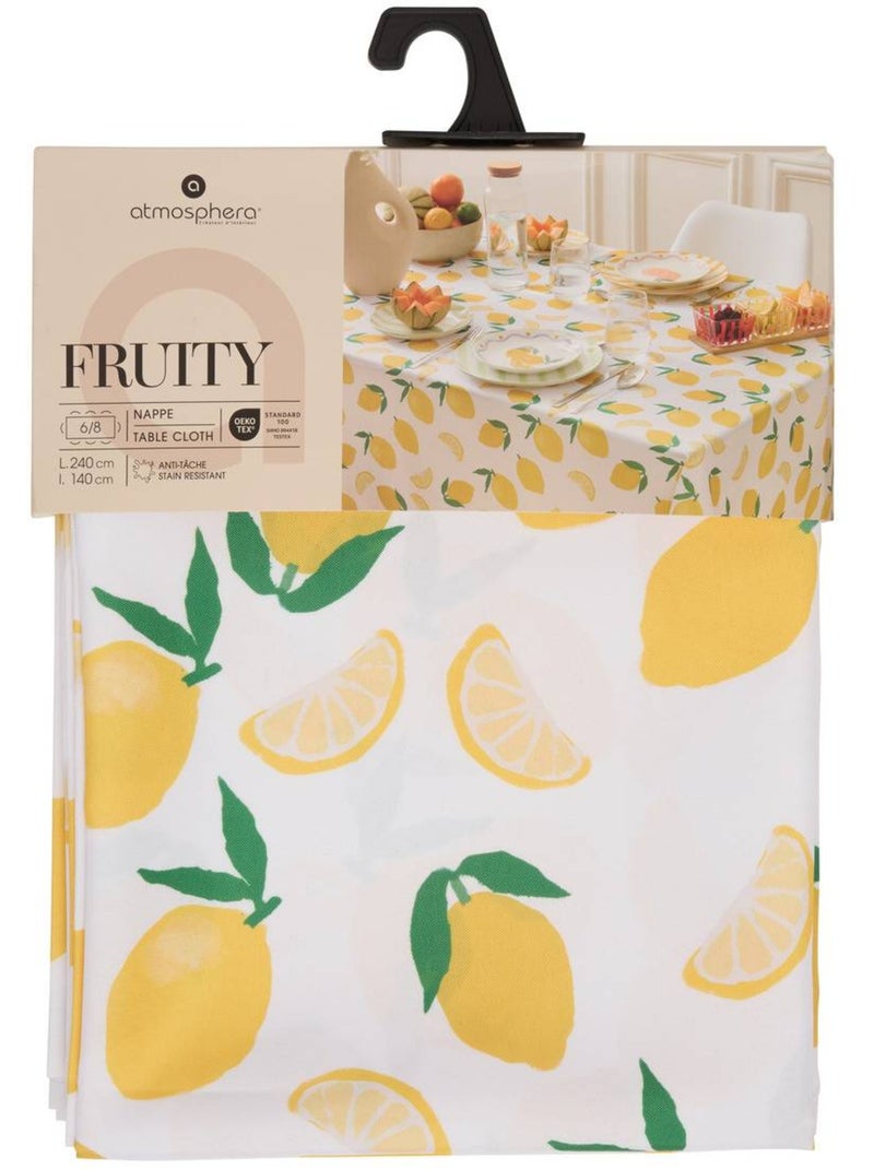 Nappe anti-tache imprimé fruity Jaune - Kiabi