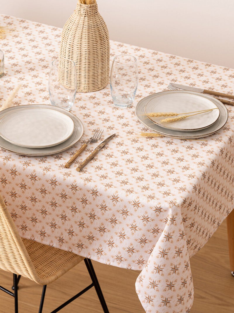 Nappe anti tâche rectangulaire Beige - Kiabi