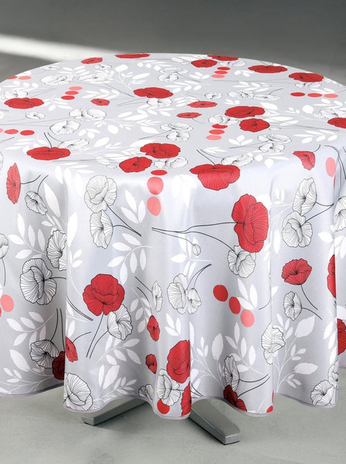 Nappe anti-tâche ronde motif coquelicots - Kiabi Nappe anti-tâche ronde motif coquelicots - Kiabi
