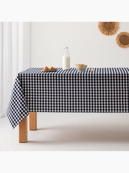 Nappe anti-taches à carreaux vichy, tissée, toucher textile - Gamusi. - Kiabi